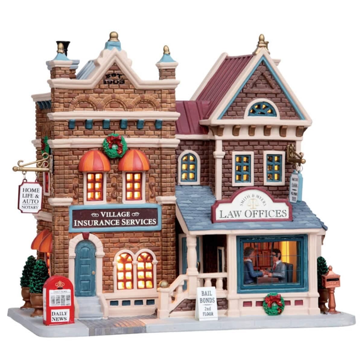 Lemax Christmas Village Law Offices And Village Insurance Services ...