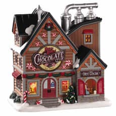 Lemax Christmas Village For The Love Of Chocolate Shop Battery Operated Led - 05621