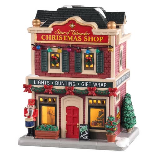 Lemax Christmas Village Star Of Wonder Christmas Shop Battery Operated Led - 05646