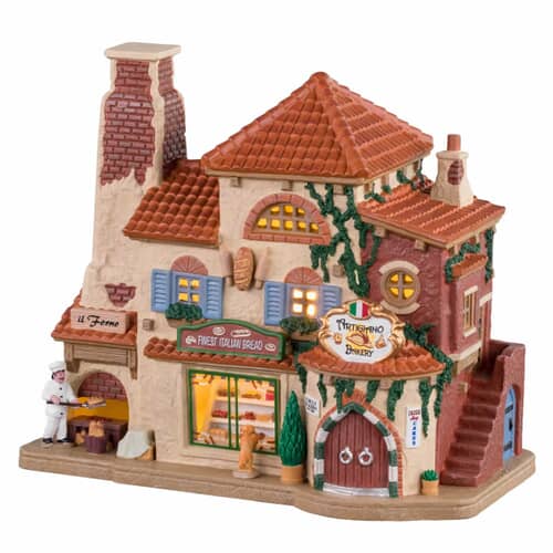 Lemax Christmas Village Artigiano Bakery Battery Operated Led - 05648