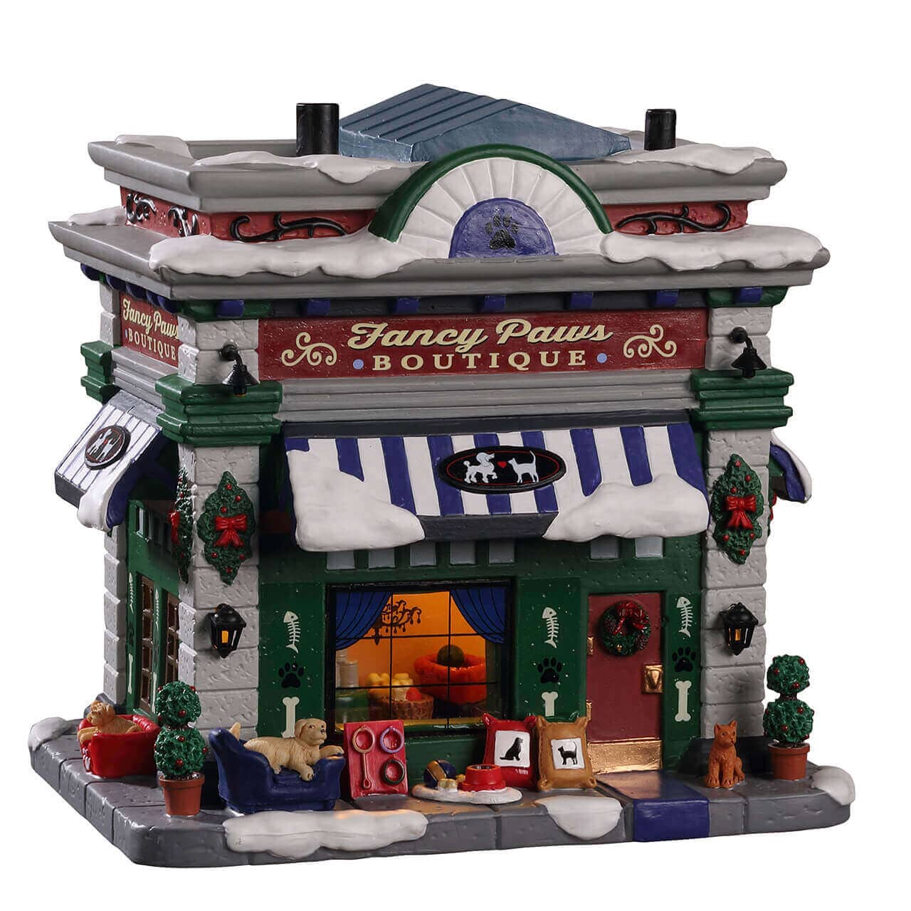 Lemax Christmas Village Heritage House 15763 | Casa In Porcellana Illuminata A LED Per Presepe Natalizio