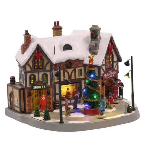 Lemax Christmas Village The Bell And Thistle Tavern With 4.5V Adaptor - 05682