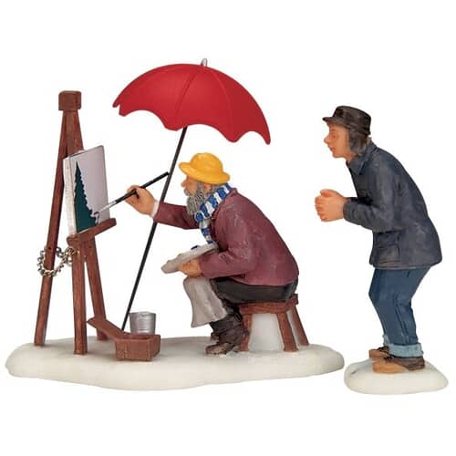 Lemax Christmas Village Painting A Winter Scene - 12497