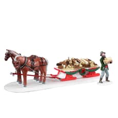 Lemax Christmas Village Firewood Delivery Set Of 2 - 13559