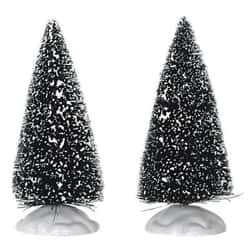 Lemax Christmas Village Bristle Tree Set Of 2 Small - 14004