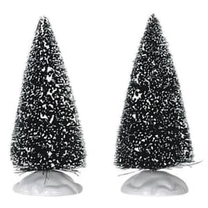 Lemax Christmas Village Bristle Tree Set Of 2 Small - 14004