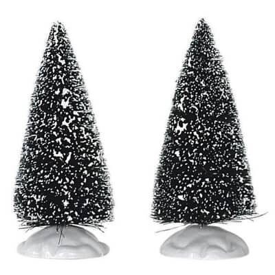 Lemax Christmas Village Bristle Tree Set Of 2 Small - 14004