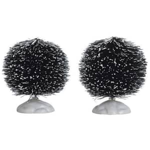 Lemax Christmas Village Round Bristle Tree - Set Of 2 - Small - 14007