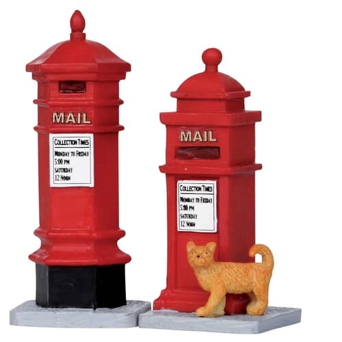 Lemax Christmas Village Victorian Mailboxes Set Of 2 - 14362