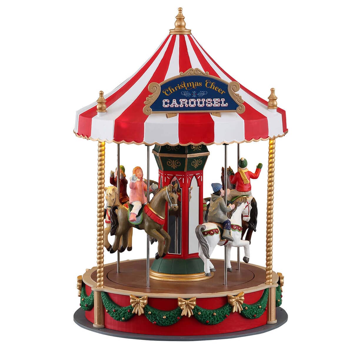 Lemax Christmas Village Christmas Cheer Carousel Battery Operated (4.5V