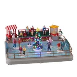 Lemax Christmas Village Outdoor Skating Rink - 14871