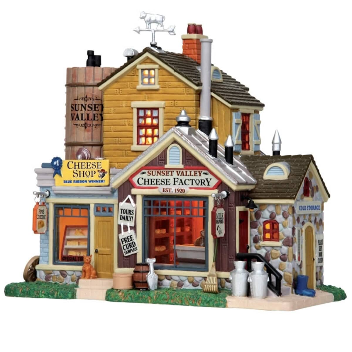 Lemax Christmas Village Sunset Valley Cheese Factory - 15226 - (15226 ...