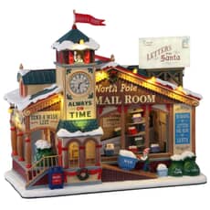 Lemax Christmas Village North Pole Mail Room With 4.5V Adaptor - 15733