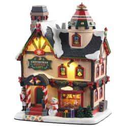 Lemax Christmas Village Christmas Supply Loft (Smoking) With 4.5V Adaptor - 15741