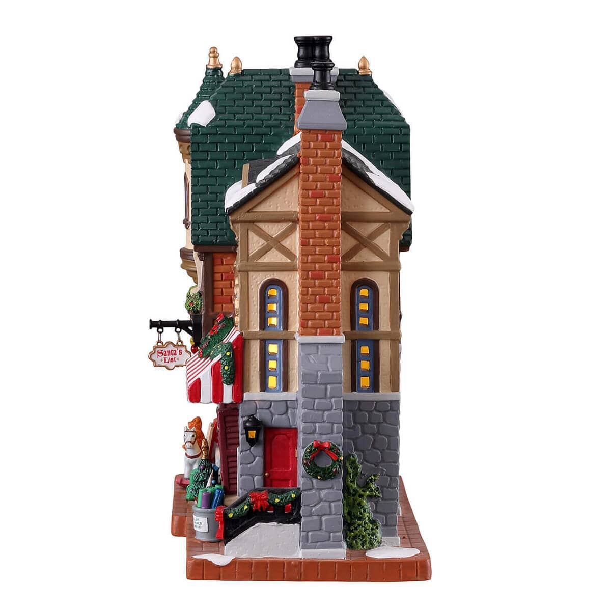Lemax Christmas Village Santas List Toy Shop Battery Led - (15798) - £ ...