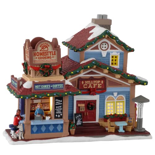 Lemax Christmas Village Hilltop Cafe Battery Operated Led -15799