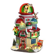 Lemax Christmas Village Santas Stratospheric Observatory Battery Operated Led -15801