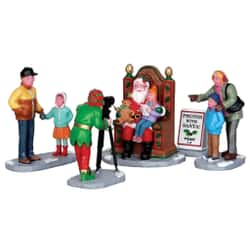 Lemax Christmas Village Photos With Santa Set Of 5 - 22032