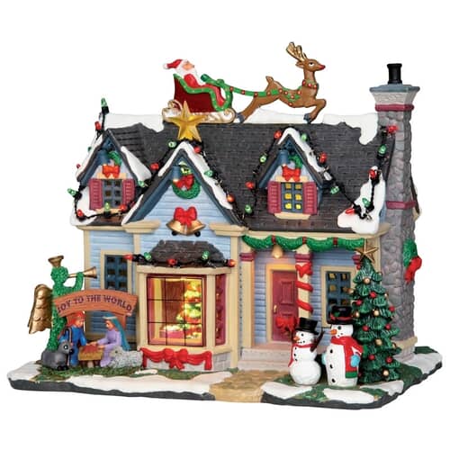 Lemax Christmas Village Best Decorated House With 4.5v Adaptor - 25337
