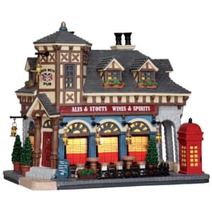 Lemax Christmas Village Big Ben Pub Battery Operated Led - 25339