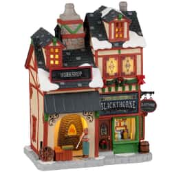 Lemax Christmas Village Blackthorne Glassworks Battery Operated Led -25887