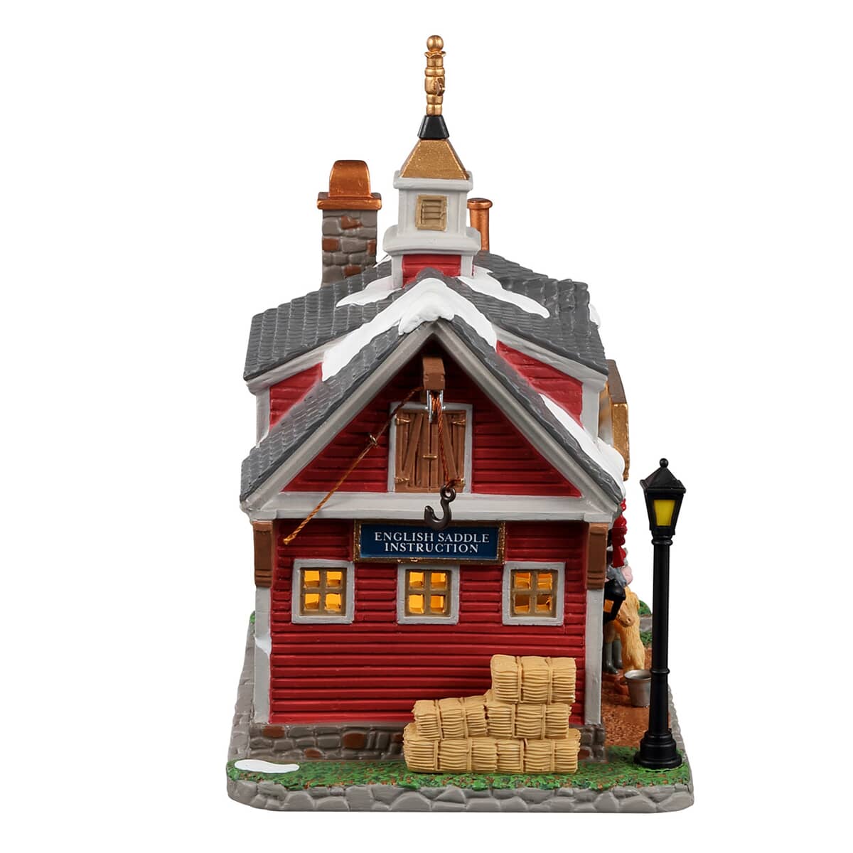 Lemax Christmas Village Clark's Snowcap Retreat - Casetta Illuminata Con LED, Porcellana, 20x20x13,4 Cm, Rif. 15747