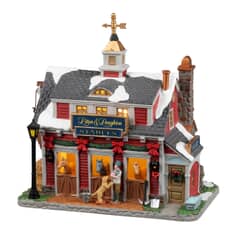 Lemax Christmas Village Litton  Laughton Stables Battery Operated Led -25934