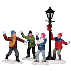 Lemax - Snowball Fight! Set Of 4