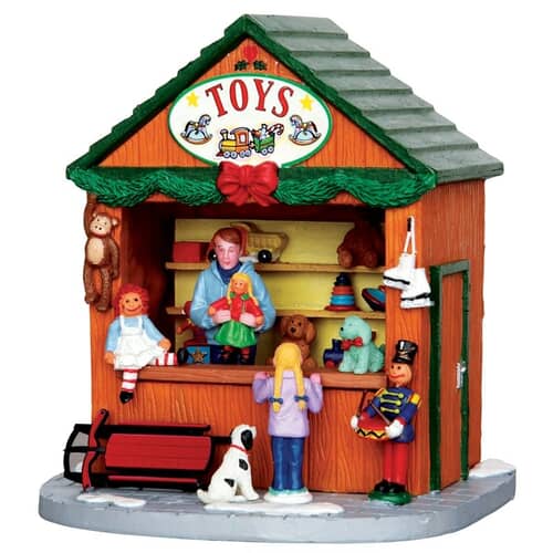 Lemax Christmas Village Christmas Market Scene Toys - 33016
