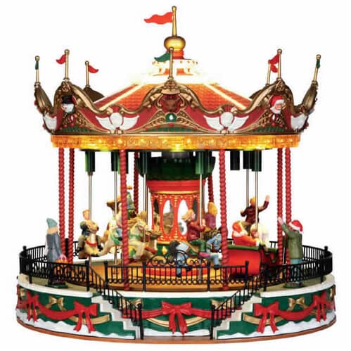 Lemax Christmas Village Santa Carousel With 4.5V Adaptor - 34682