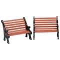 Lemax Christmas Village Park Bench Set Of 2 - 34895