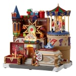 Lemax Christmas Village The Merry Music Box Battery Operated Led -35021