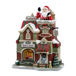 Lemax Christmas Village The Santa Shop Battery Operated Led -35039