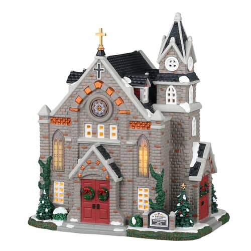 Lemax Christmas Village St. Lukes Church - 35055