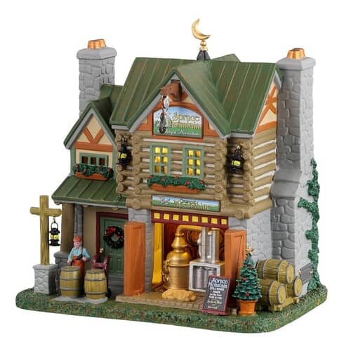 Lemax Christmas Village Spruce Mountain Distillery Moonshine 35076