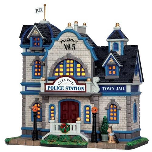 Lemax Christmas Village Glenview Police Station - 35516