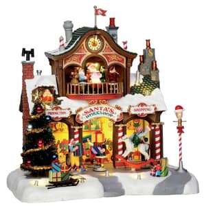 Lemax Christmas Village Santas Workshop With 4.5V Adaptor - 35558