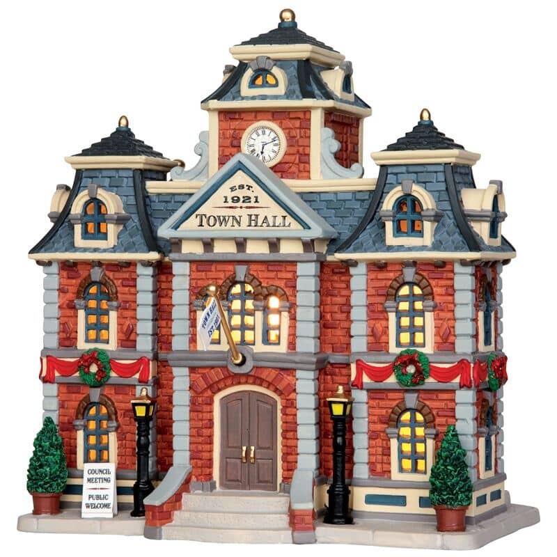 Lemax Christmas Village Town Hall B/O LED - 35619 - (35619) - £38.5 ...