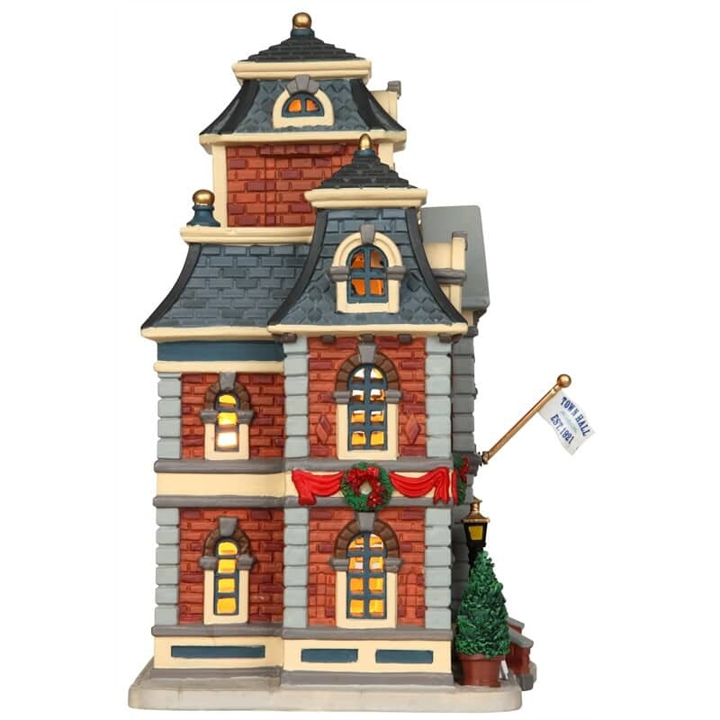 Lemax Christmas Village Town Hall B/O LED - 35619 - (35619) - £38.5 ...