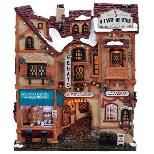 Lemax Christmas Village A Taste Of Italy Battery-Operated (4.5V) - 35855