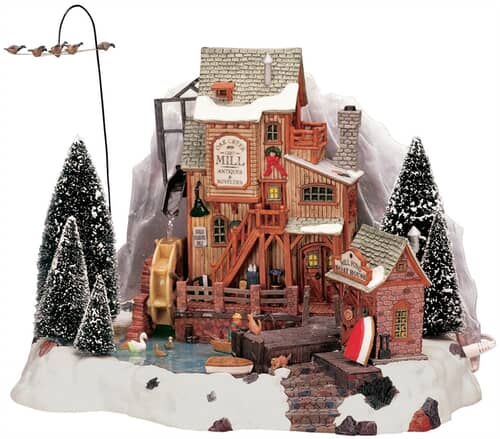 Lemax Christmas Village Oak Creek Grist Mill With 4.5V Adaptor - 36321