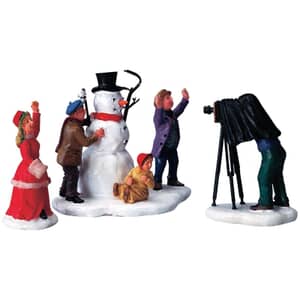 Lemax Christmas Village Family Photo - Set of 3 - 42890