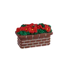 Lemax Christmas Village Poinsettia Planter - 44336