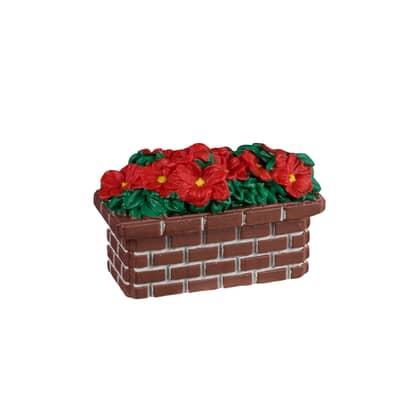 Lemax Christmas Village Poinsettia Planter - 44336