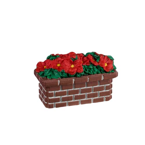 Lemax Christmas Village Poinsettia Planter - 44336