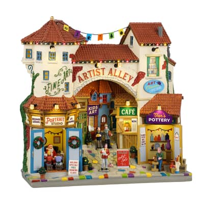 Lemax Christmas Village Artist Alley Battery Operated Led - 45226