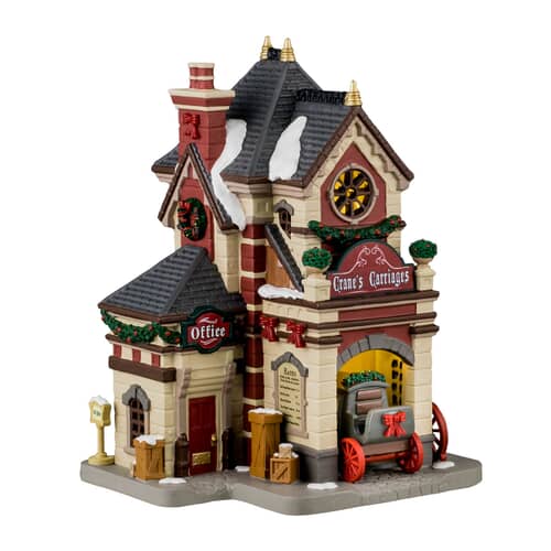 Lemax Christmas Village Cranes Carriages Led - 45258