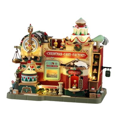 Lemax Christmas Village Christmas Cake Factory Battery Operated Led - 45268
