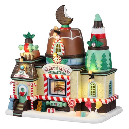 Lemax Christmas Village The Merry Mint! Sweet Shop - 45286