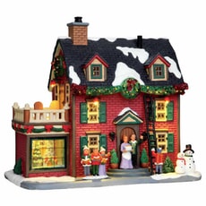 Lemax Christmas Village Decorating The New England Hearth With 4.5V Adaptor - 45726